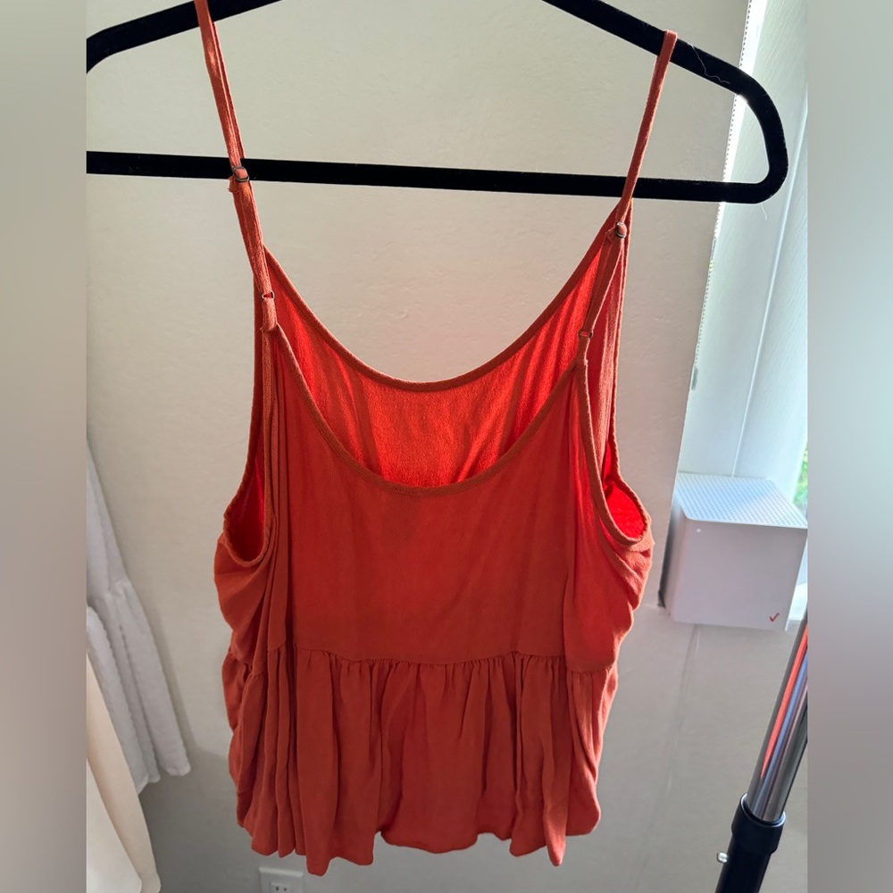 Orange RUSH Blouse Size 1X - Picture 2 of 3